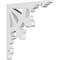 Ekena Millwork Riley Architectural Grade PVC Bracket, 5/8"W X 6"D X 6"H BKTP01X06X06RL - alternate 1